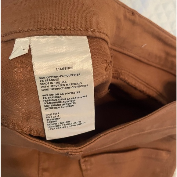 Sabine High-Rise Ankle Coated Skinny Jeans sz 27 color fawn worn twice. - Picture 6 of 10